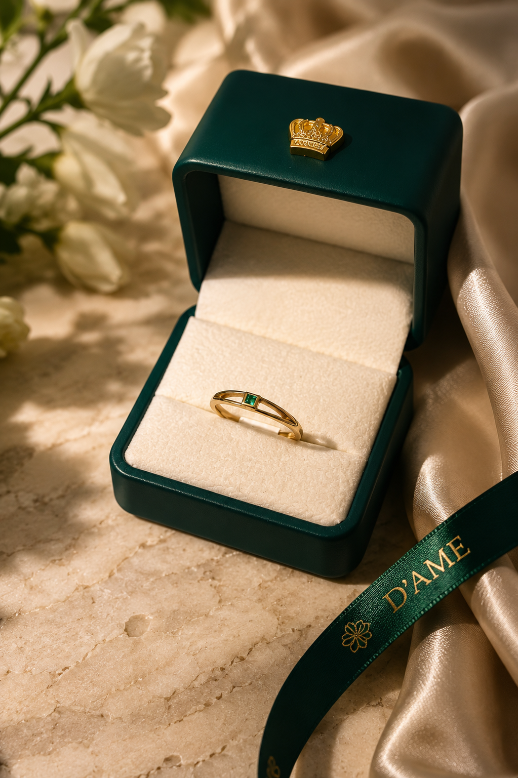 Anillo Oro 18K con Esmeralda Natural Colombiana -Exclusive